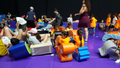 الفوج الأول من مخيم الصيف في المركز الجماهيري بيافا